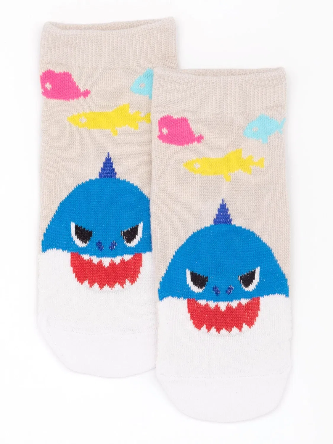 Носки детские Baby Shark Multi-Character Calf Socks Set Vanilla Underground, белый — фото 3
