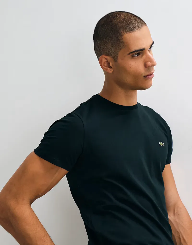 Футболка Lacoste с коротким рукавом и логотипом, темно-зеленый — фото 4