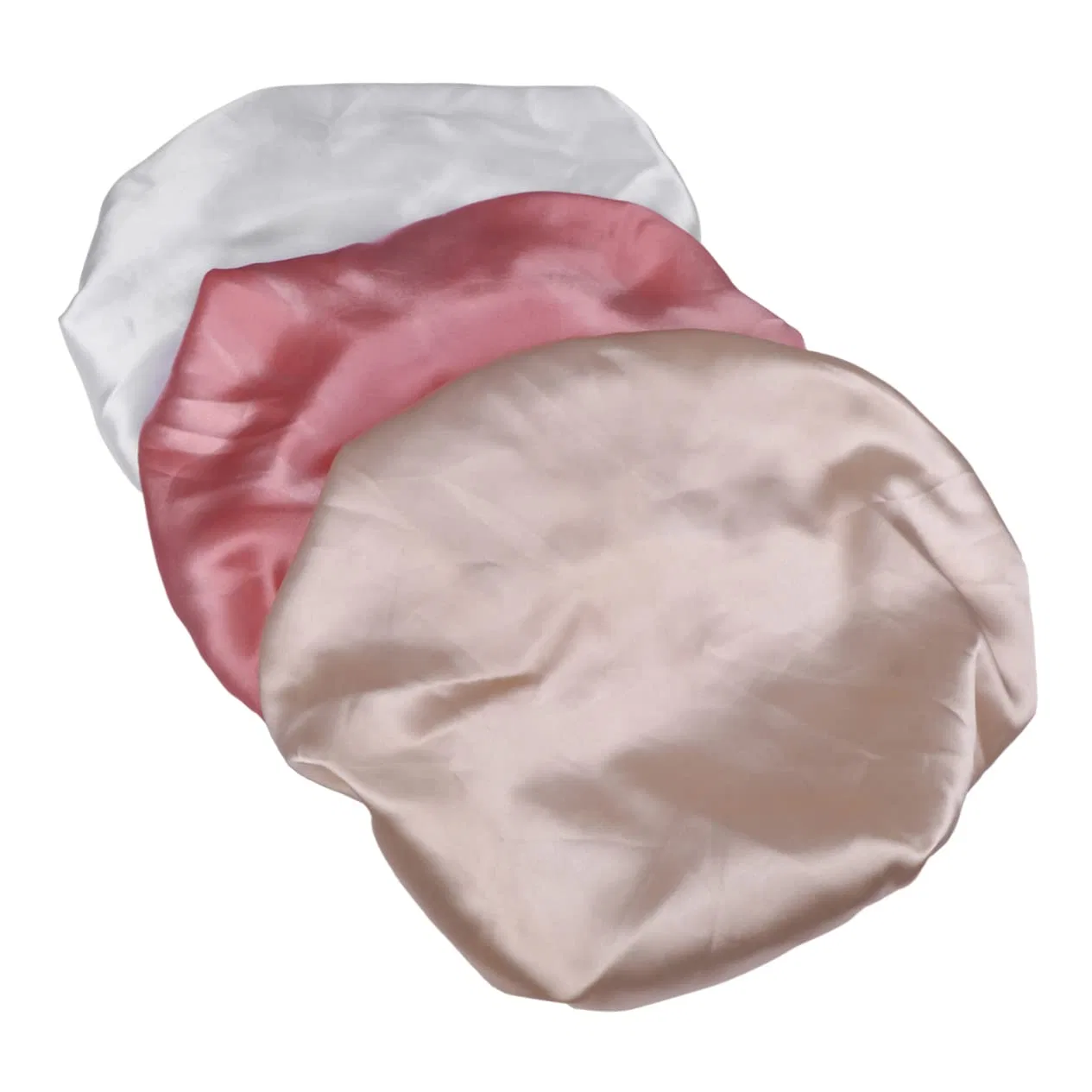 Шапочка для душа Satin, 3 шт, Healvian, 31x31 см, Champagne White