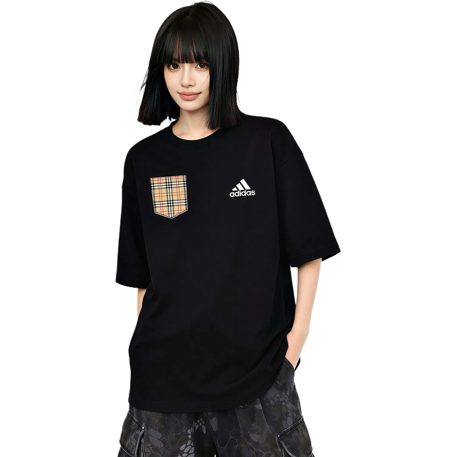 Футболка Adidas Must Haves с круглым вырезом, Black Coffee — фото 4