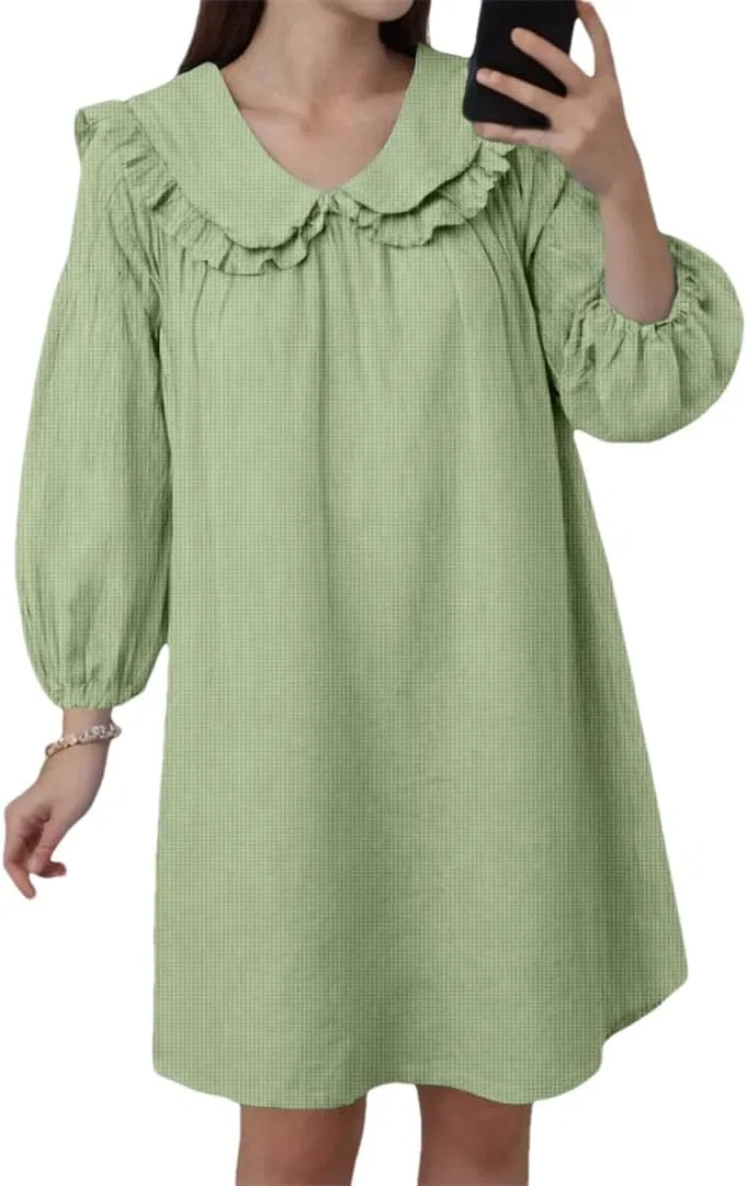 Женское платье-рубашка с длинным рукавом Cotton, En8