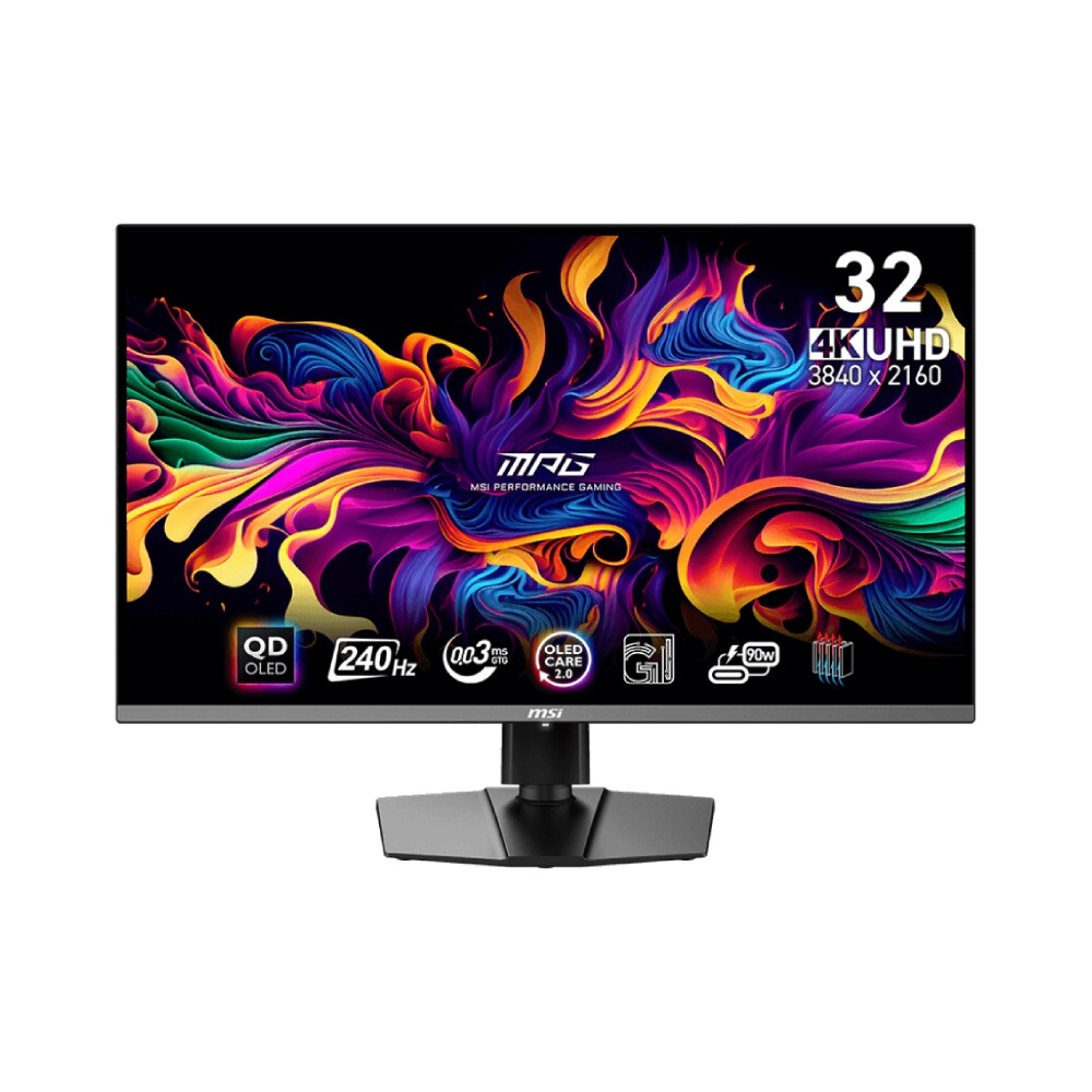 

Игровой монитор MSI MPG 321URX QD-OLED, 31.5", UHD 3840x2160, 240 Гц, QD-OLED, черный