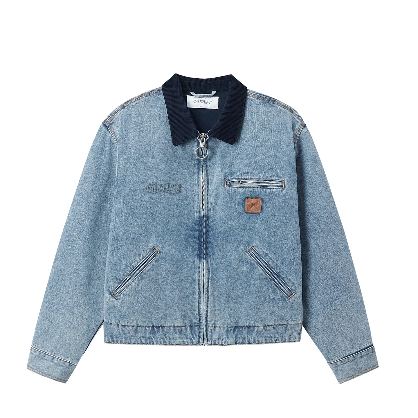 Детское пальто с лацканами OFF-WHITE, Синий