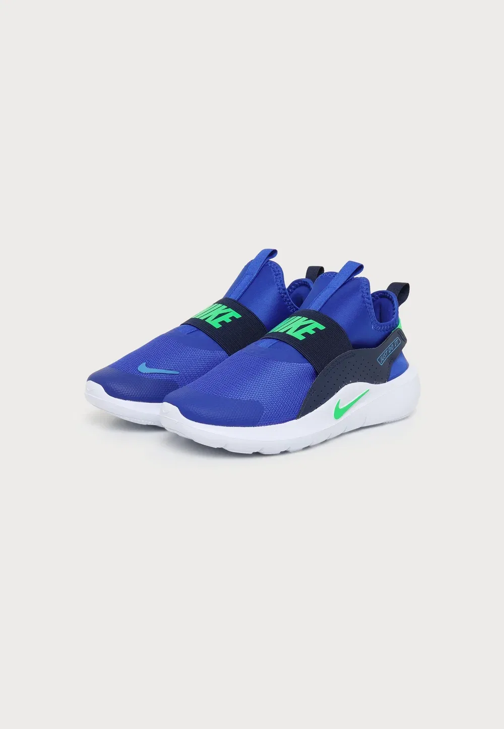 Кроссовки Flex Runner 4unisex - для бега по улицам Nike Performance, Racer Blue/Illusion Green — фото 2
