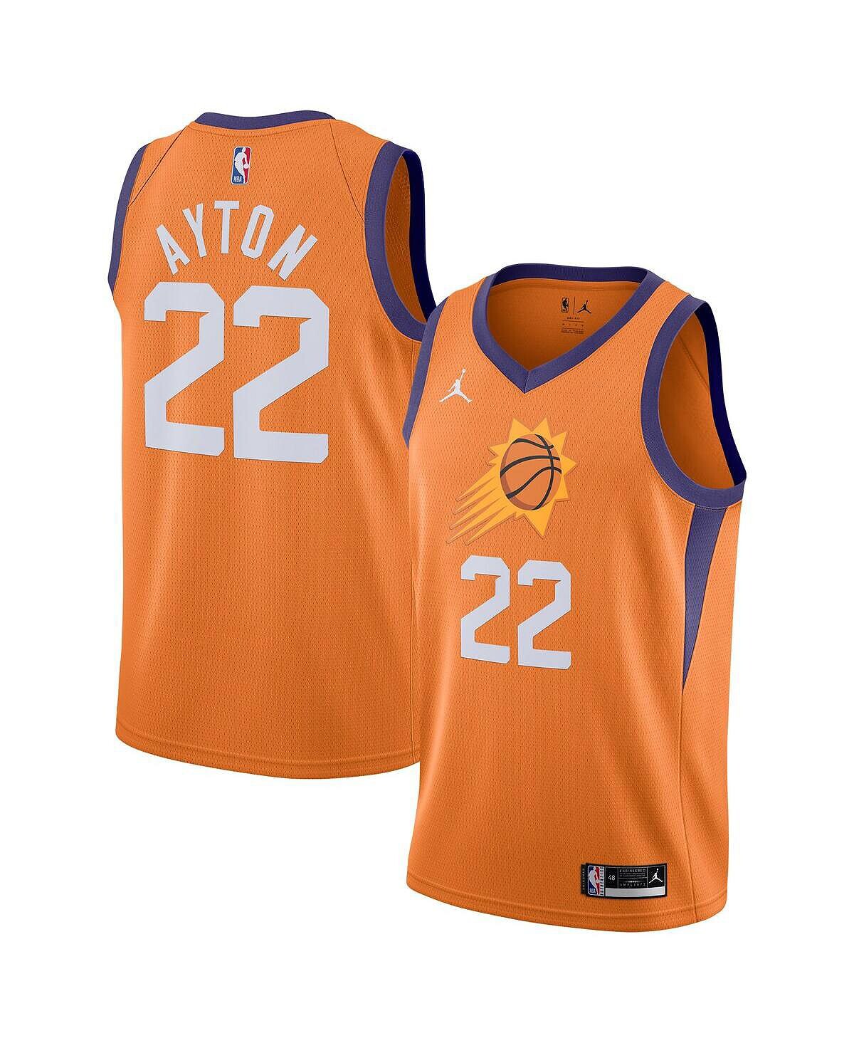 

Мужской бренд deandre ayton orange phoenix suns 2020/21 swingman jersey - statement edition Jordan