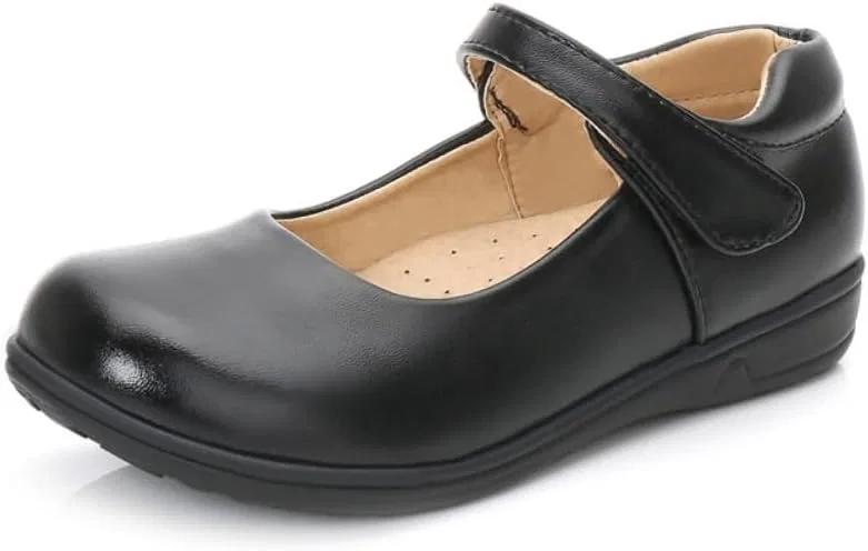 Детские туфли Мэри Джейн для девочек Classic Mary Jane Flats JGKDTX, Matte Black
