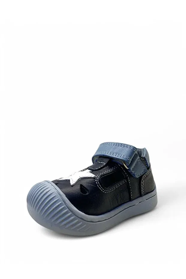 Детские туфли для мальчиков с графическим принтом Tuğba Ortopedi, Navy Blue — фото 3