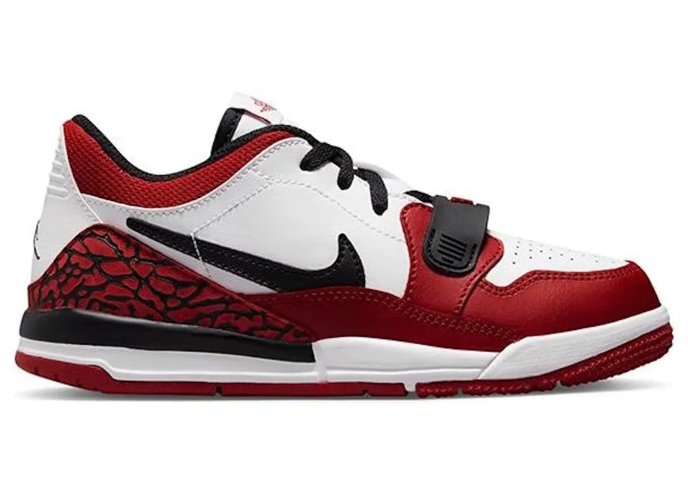 Детские кроссовки Lifestyle с принтом Jordan Legacy 312 Low Jordan, White Gym Red Black