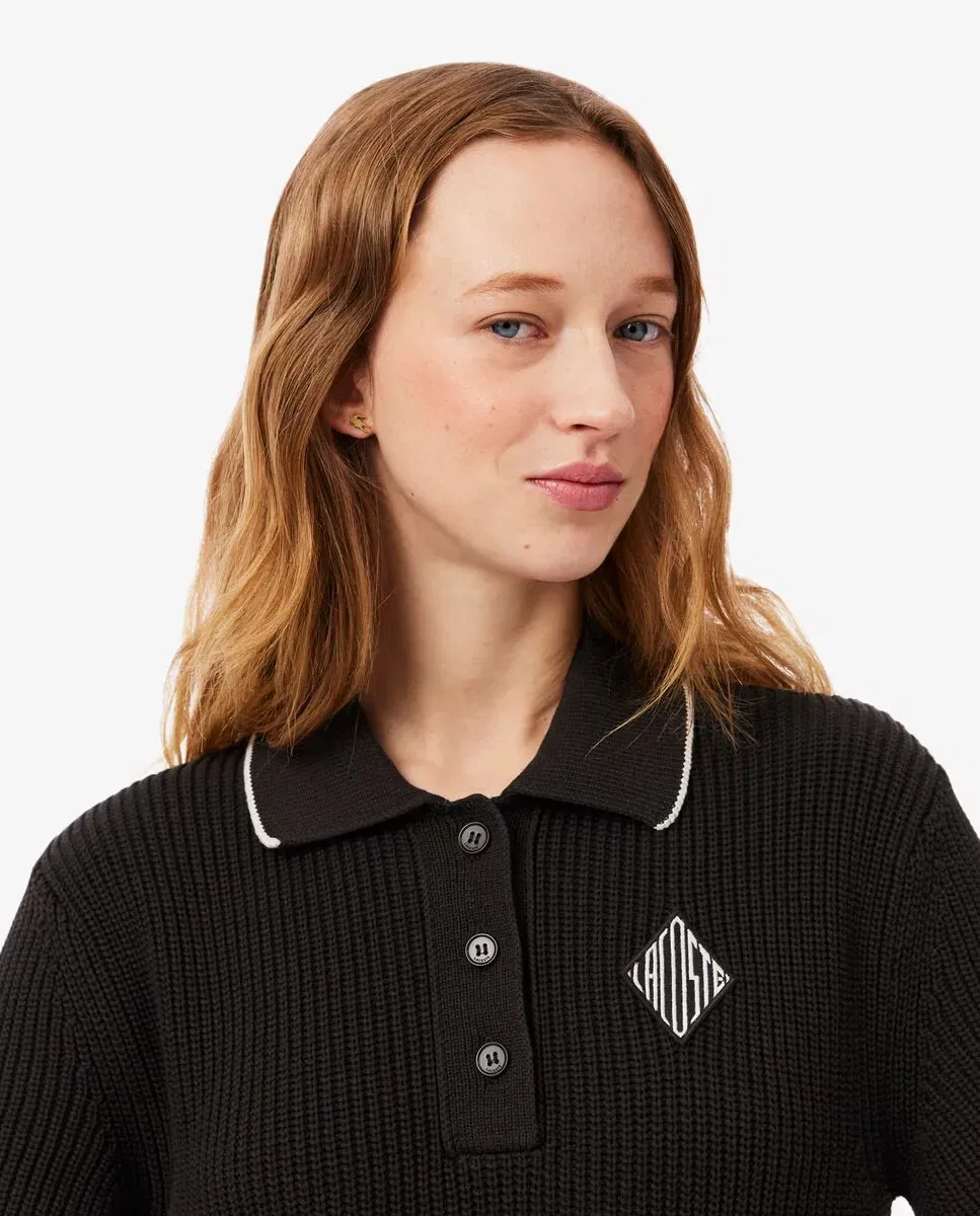 Платье-поло женское Lacoste Marrón, хлопковое пике, повседневное — фото 4
