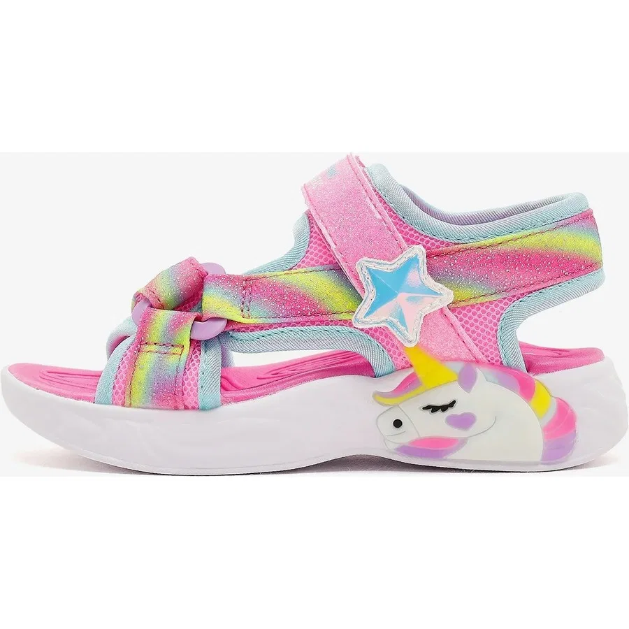 Сандалии с подсветкой Unicorn Dreams Skechers, Розовый