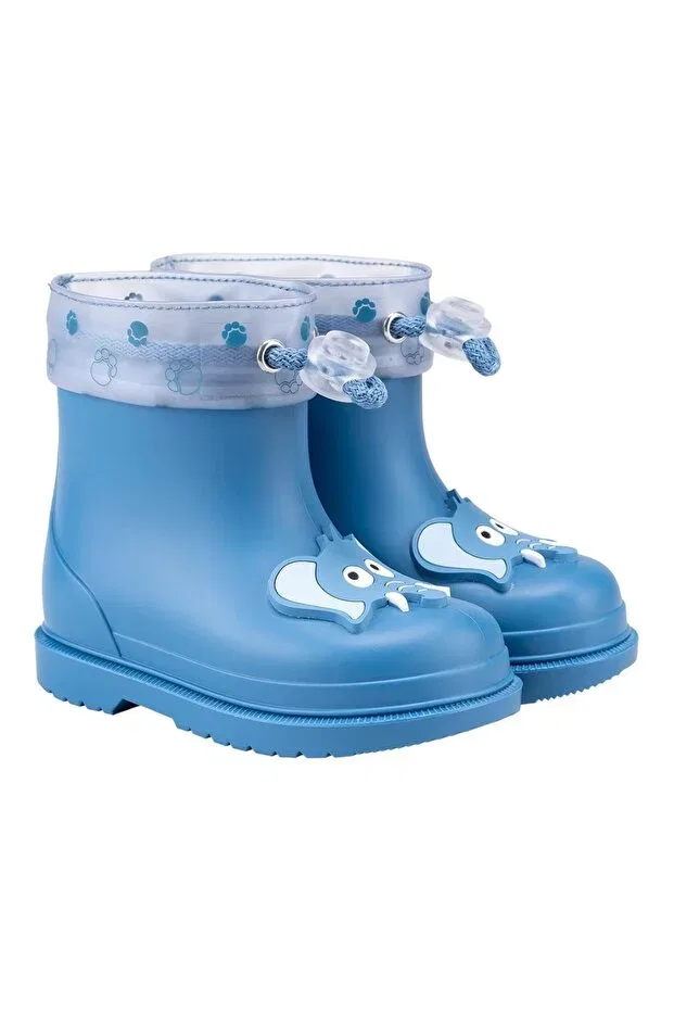 Детские ботинки для девочек зимние с принтом bimbi elefante azul Igor, Blue — фото 2