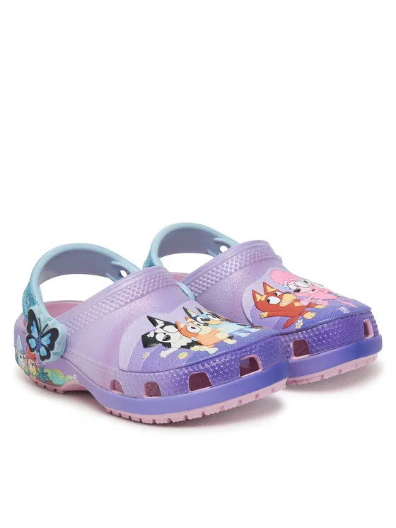 Шлепанцы Bluey Multi Pink Cls Clg T Crocs, мультиколор — фото 2