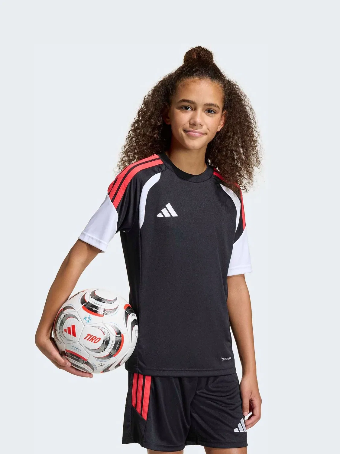 Футбольная джерси Tiro 26 League adidas, черный/оранжевый