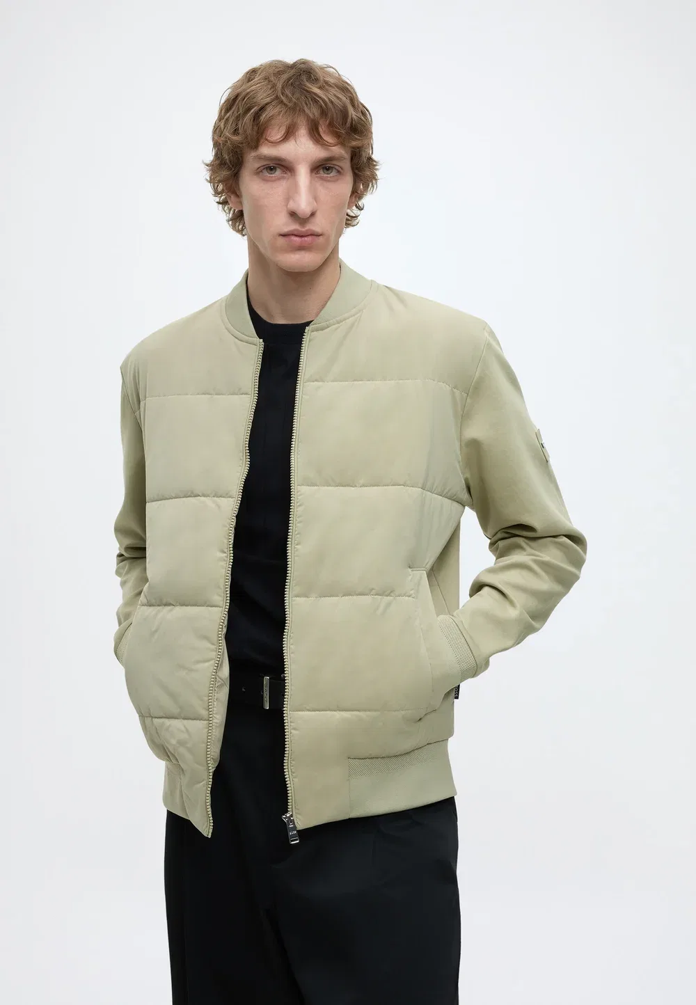 Skiles - легкая куртка Boss, Dark Beige — фото 4