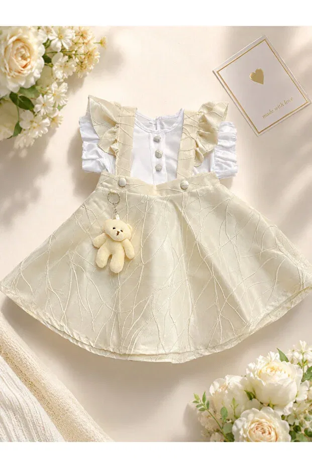 Детское платье для девочек с коротким рукавом Summer Holiday Dress Rüya Kids, Ecru — фото 2