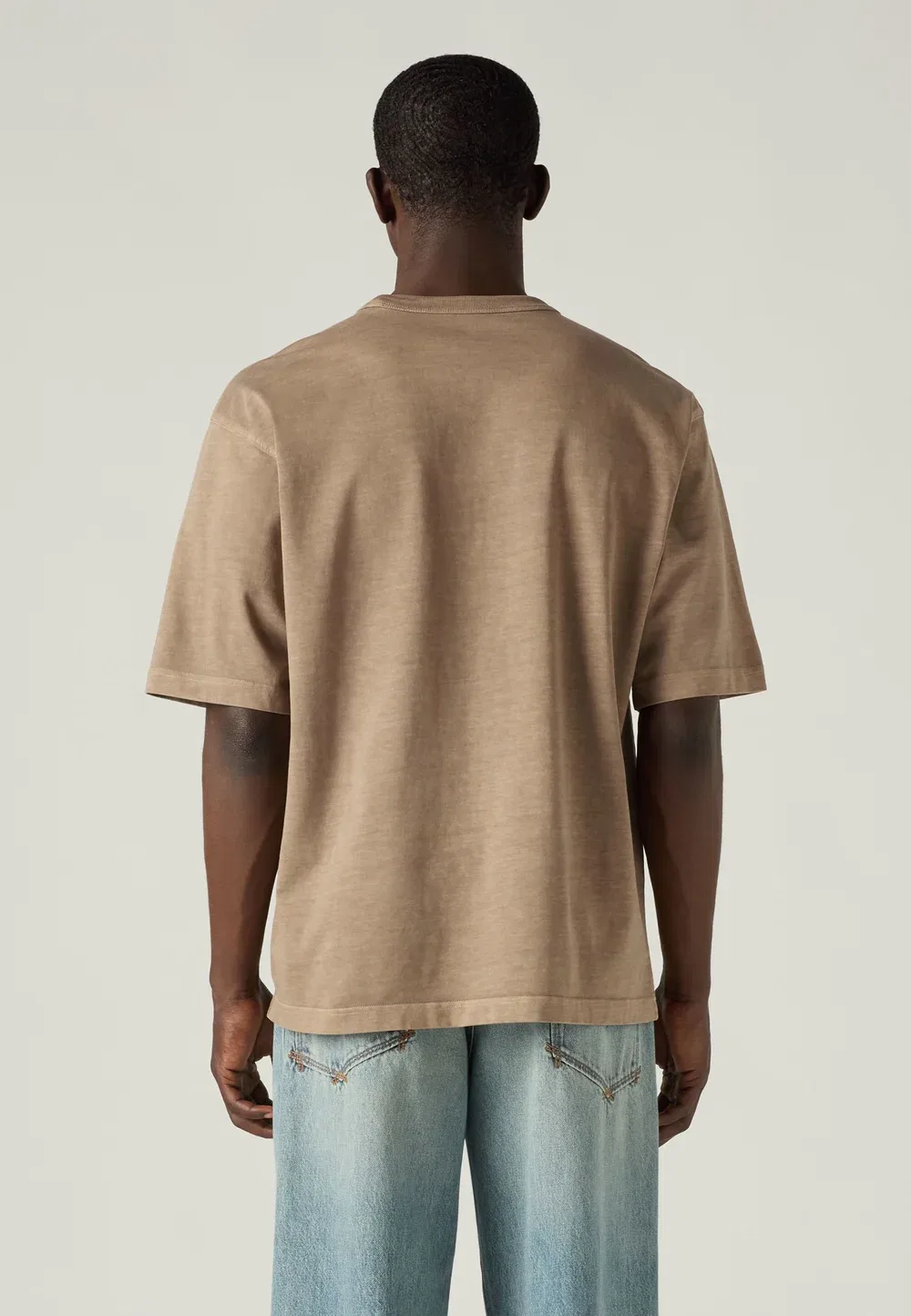Свободная футболка - футболка с принтом Levi'S, Braun — фото 3