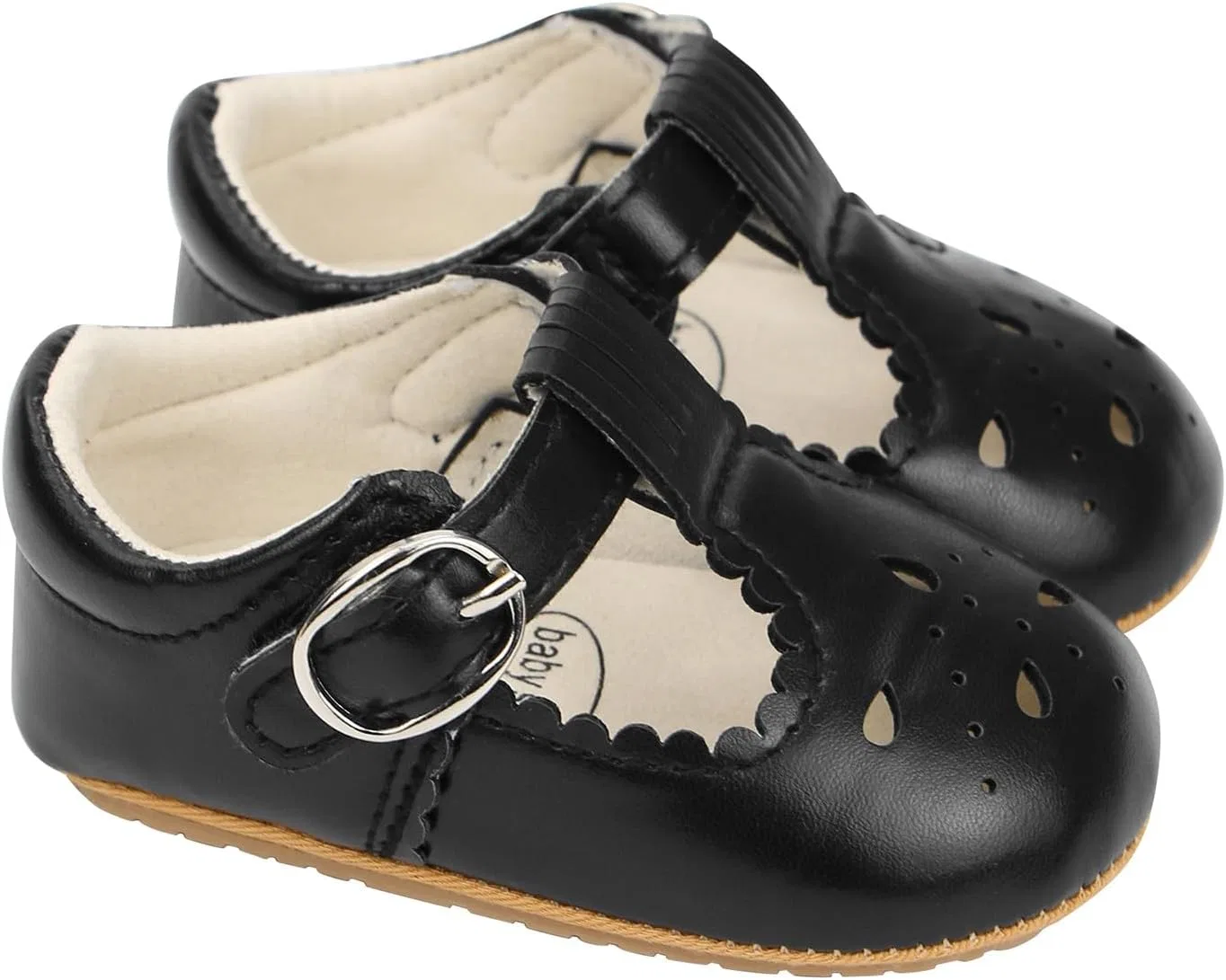 Детские туфли Мэри Джейн для девочек с широкой колодкой, Black
