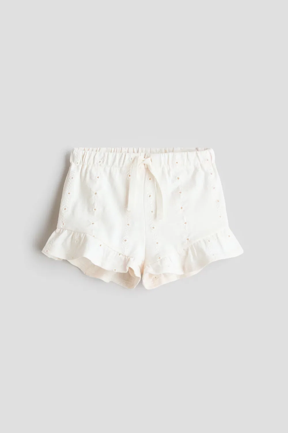 Шорты с английской вышивкой H&M, Weiß