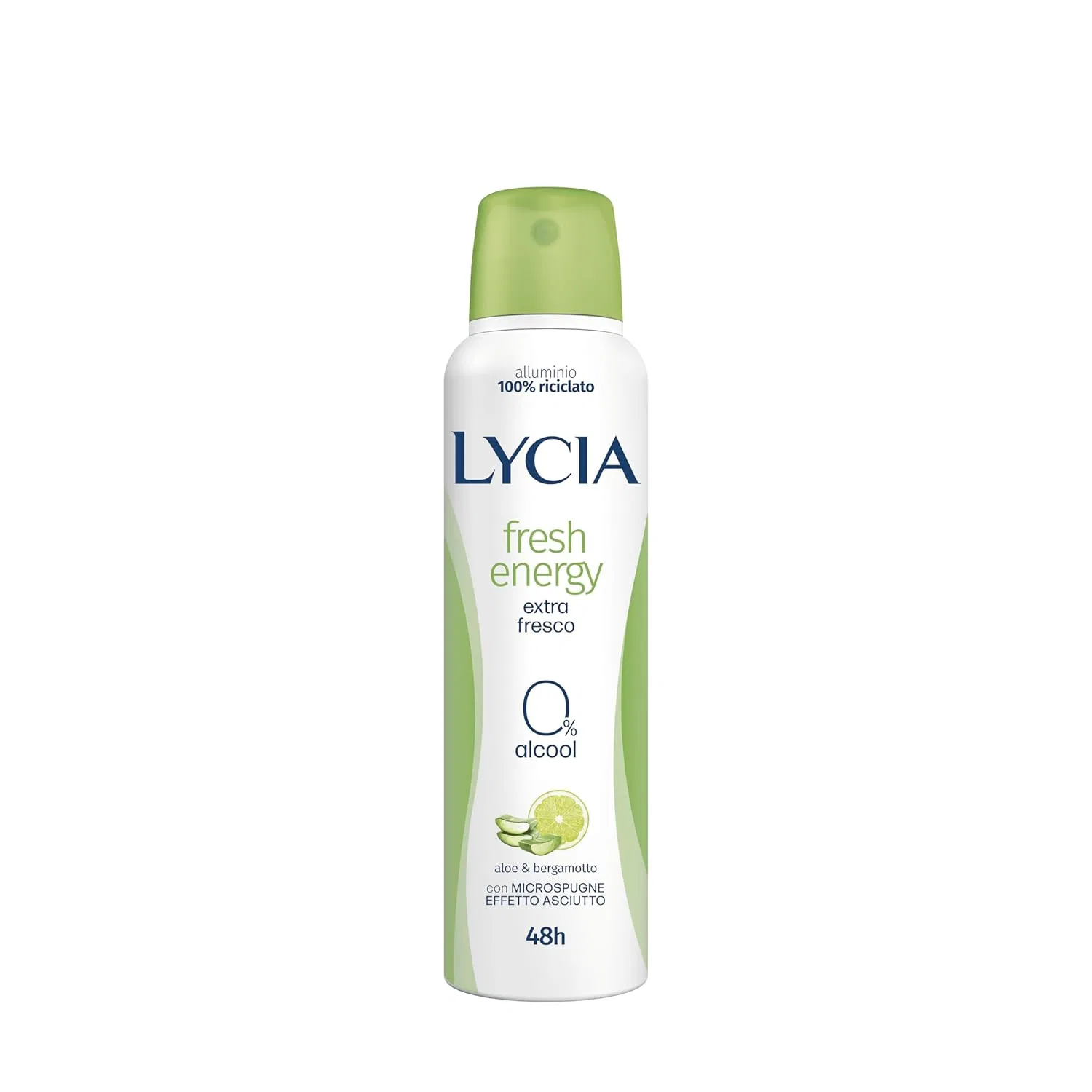 Дезодорант-антиперспирант аэрозольный Lycia Fresh Energy, 150 мл, Аромат Бергамот