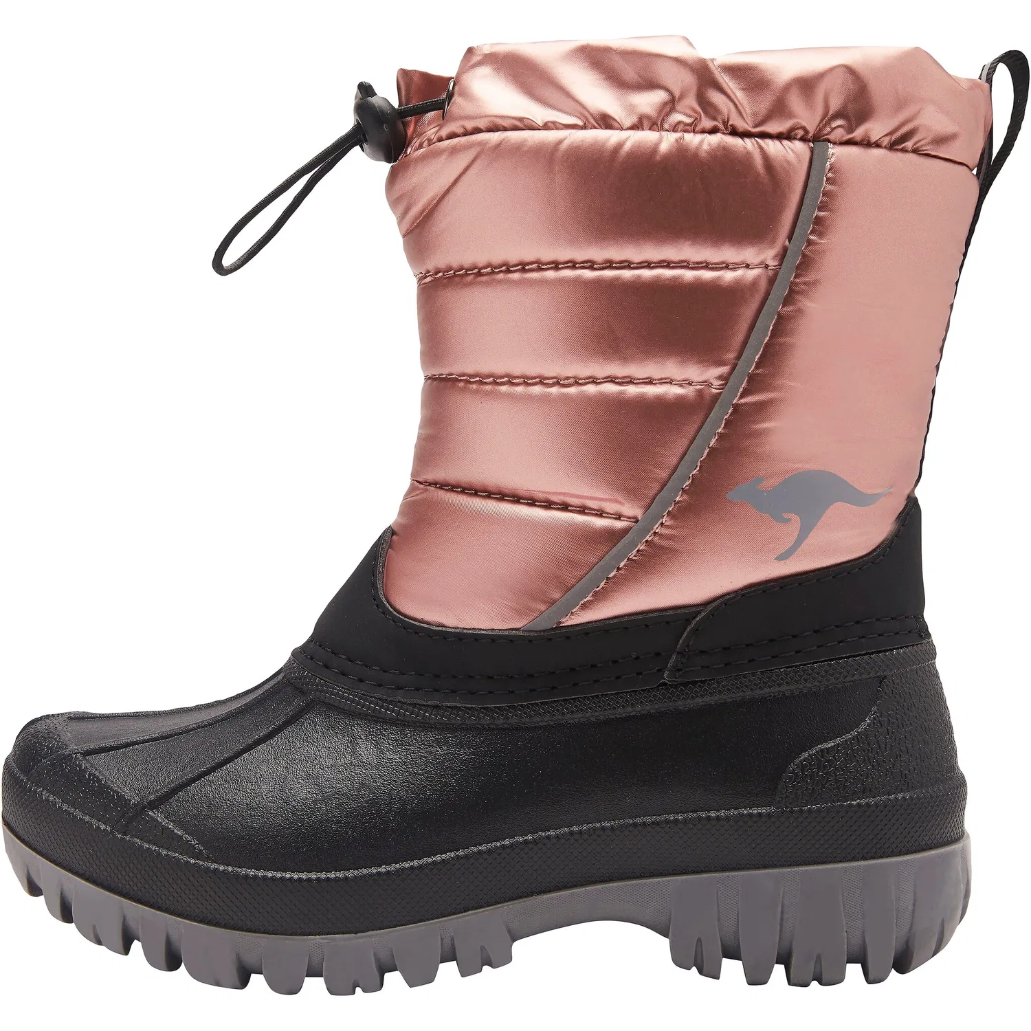 Детские зимние ботинки с быстрой шнуровкой KangaROOS, Pink Metallic — фото 2