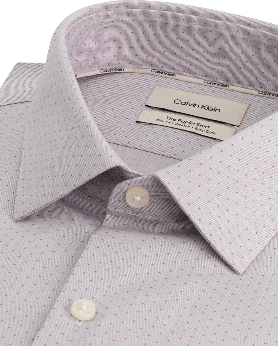 Мужская рубашка в горошек, Vestir Microestampado, Calvin Klein, фиолетовый — фото 2