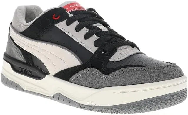 Детские кроссовки для мальчиков с замшевым верхом Rebound Retro PUMA, Puma Black/Cool Dark Gray/All Time Red — фото 2