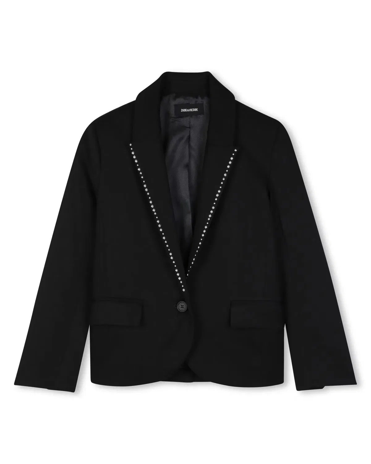 Детский блейзер для девочек с принтом Zadig & Voltaire, Negro