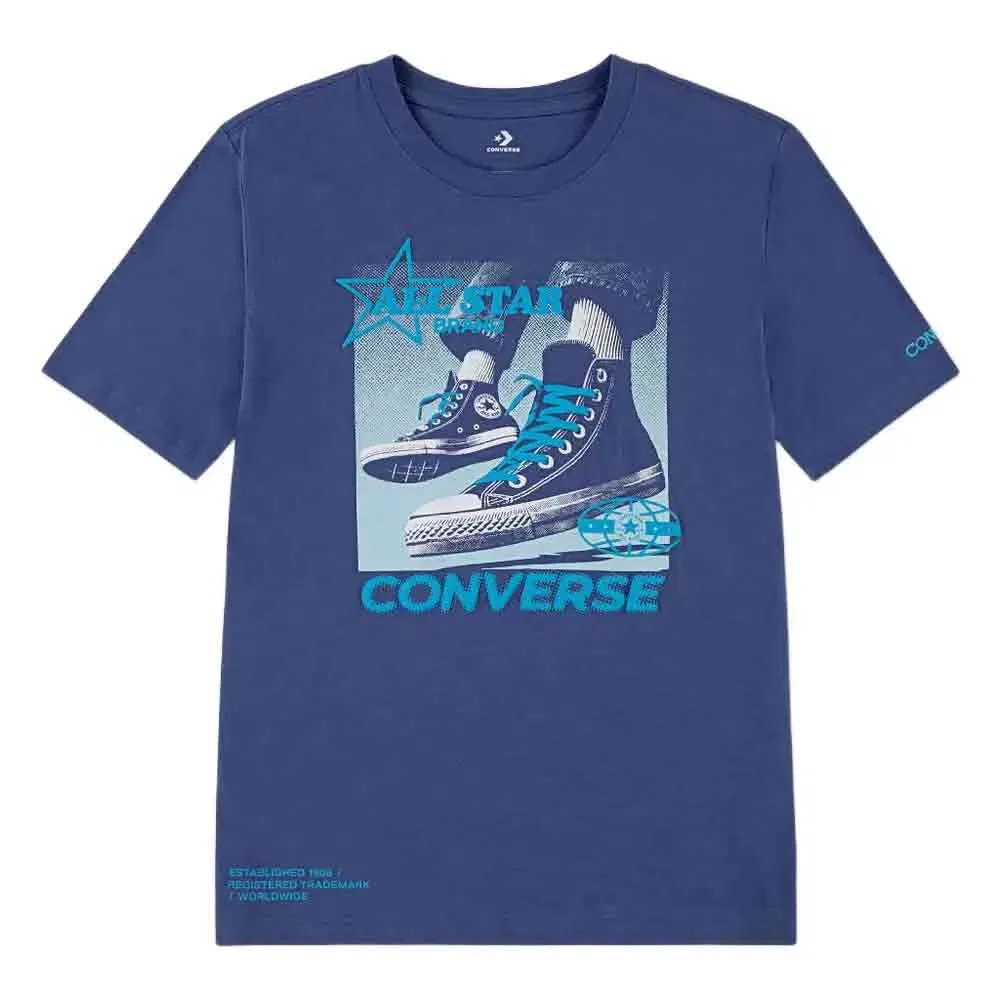 Детская футболка с фотопринтом Converse kids, Blue