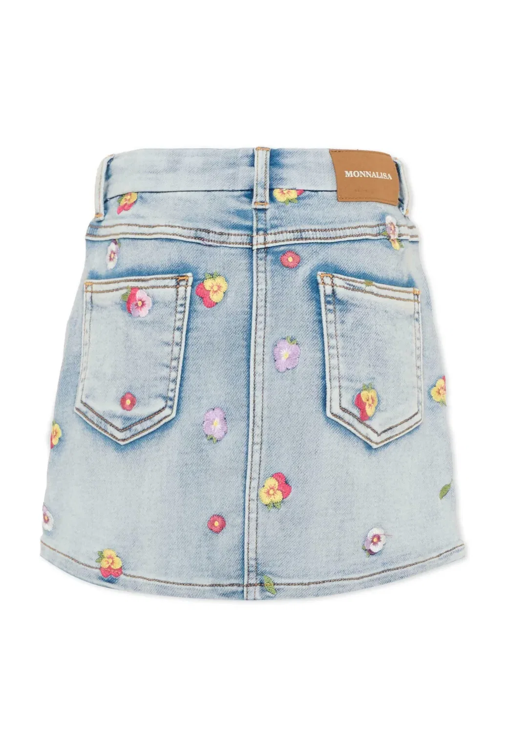 Собираюсь - юбка А-силуэта Monnalisa, Denim — фото 2