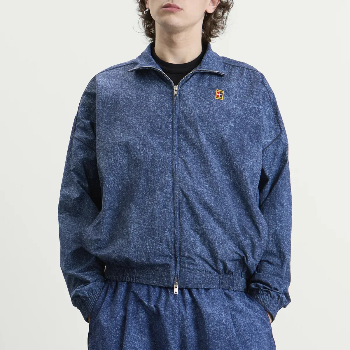 Куртка Nike Club Rules AOP Full Zip Jacket, Work Blue Volt & Obsidian — фото 2
