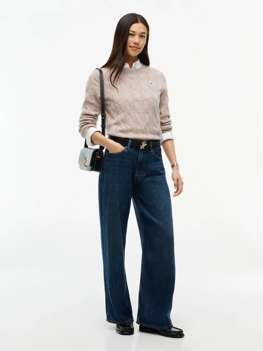 Свитер TOMMY HILFIGER светло-коричневого цвета — фото 4