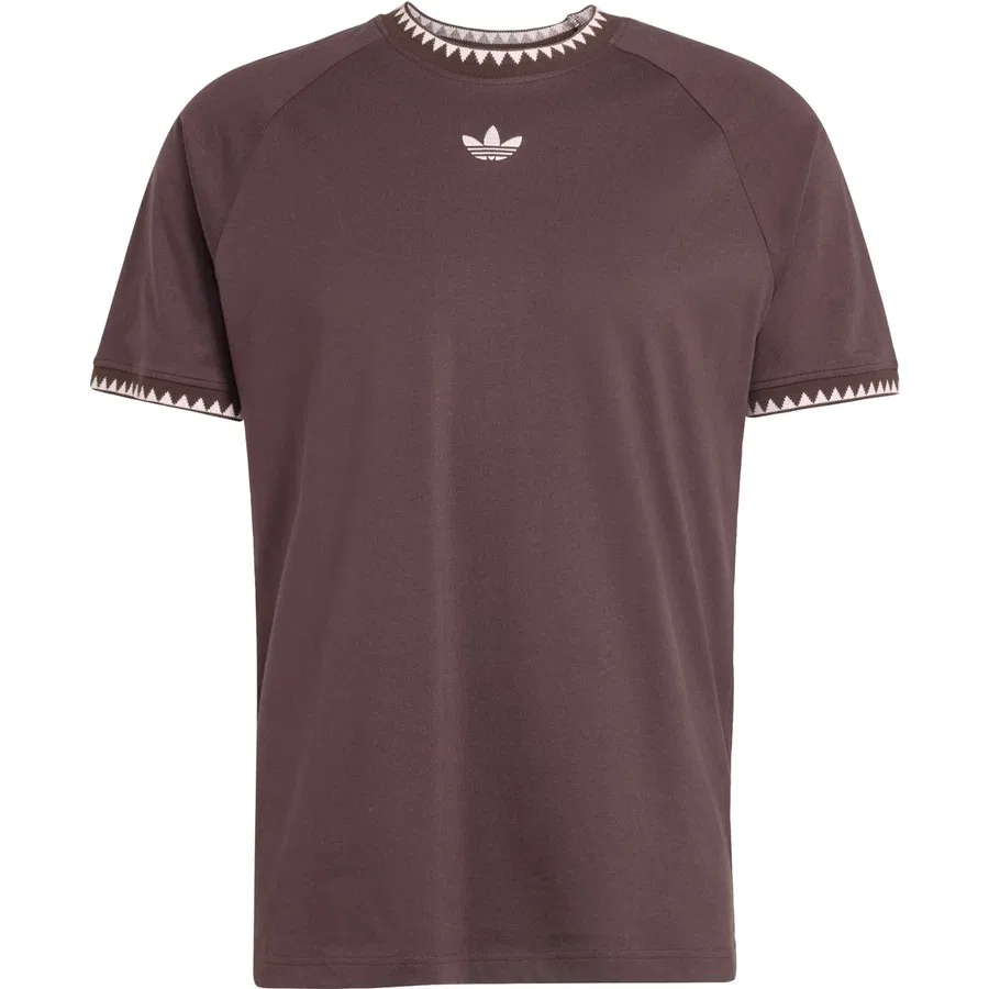 Футболка с длинным рукавом Chest Stripes Engineered Collar Tee adidas, Белый — фото 3