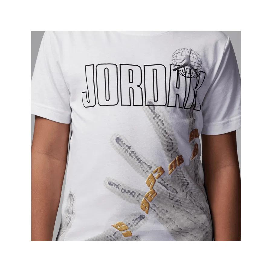Детская футболка с принтом Jordan Jdb Mj Roadtrip Xray Ss Tee Nike, Белый — фото 4