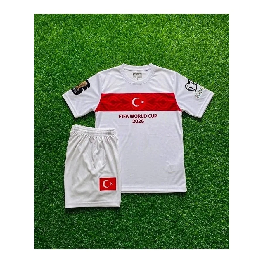 Детская футболка с длинным рукавом Breathless Türkiye Fifa 2026 Dünya Kupası Barış Alper, Белый — фото 2