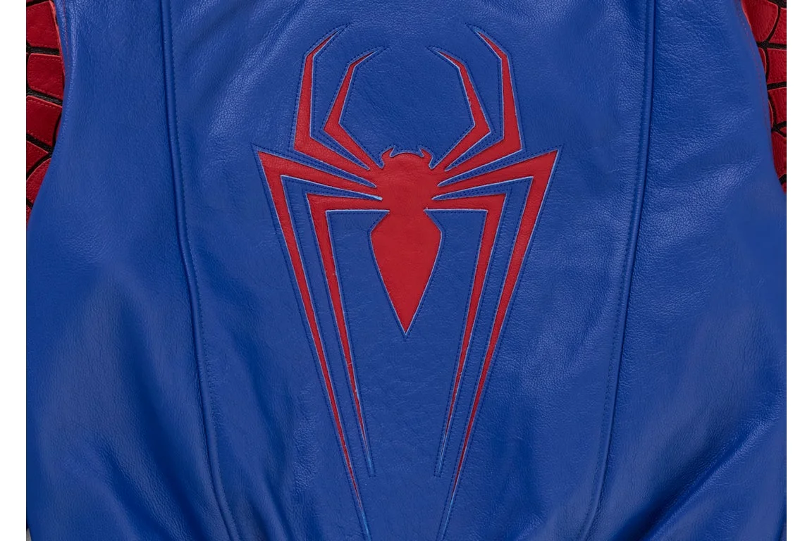 Куртка Supreme Vanson Leathers Spider-Man, мультиколор — фото 4