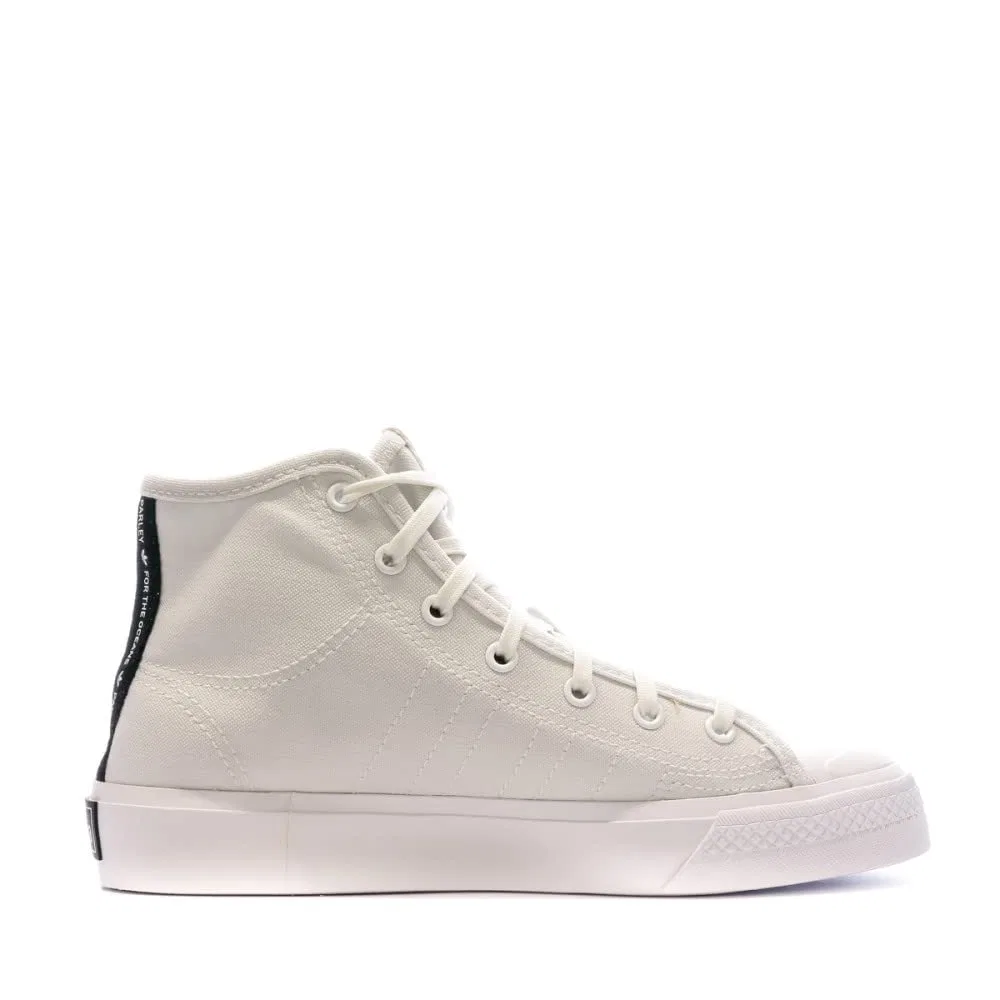Детские кроссовки для девочек белые Nizza Adidas, White — фото 2