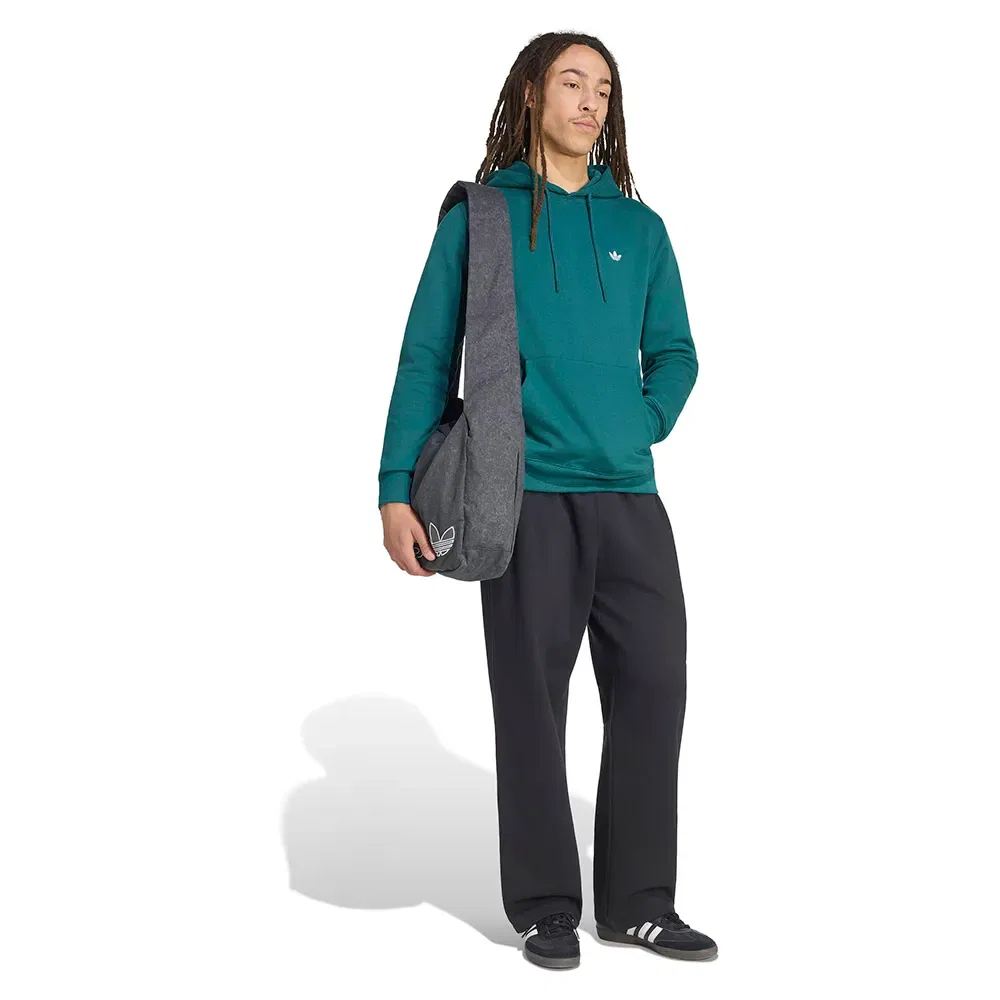 Худи Trefoil Essentials Adidas Originals, зеленый — фото 4