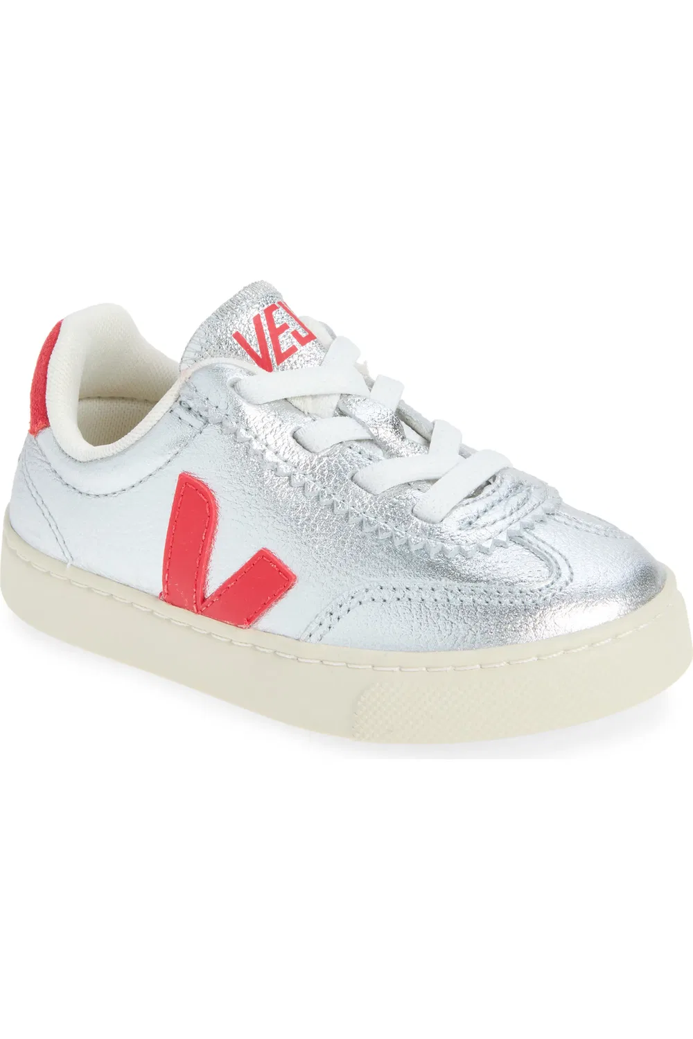 Кроссовки детские повседневные Small Volley O.T. Veja, Silver Pekin