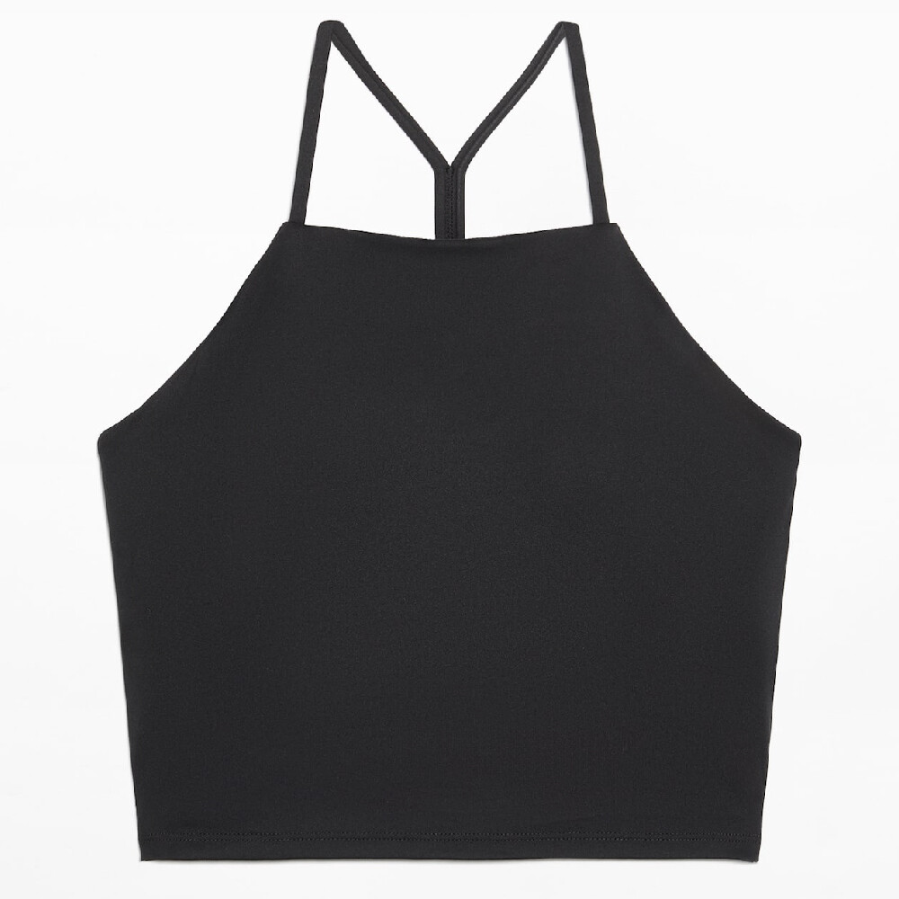 

Спортивный бюстгальтер Oysho Low Back Strappy Comfortlux Tank, черный