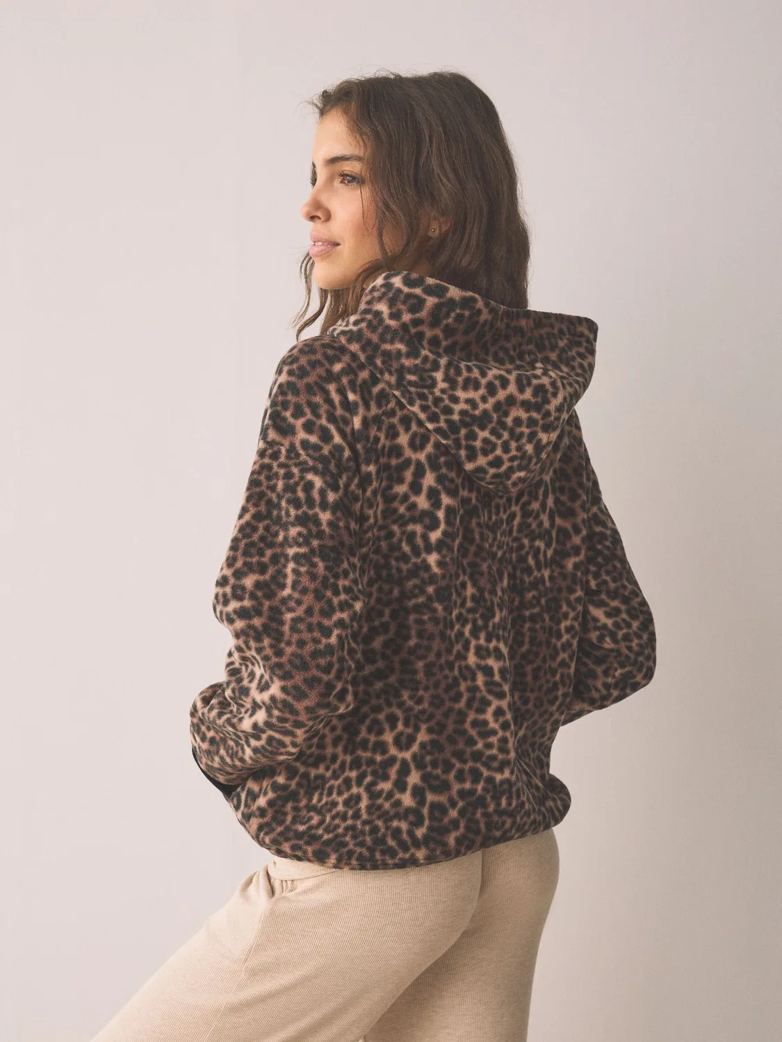 Флисовая кофта с принтом Leopard Print Next, Leopard Print — фото 4