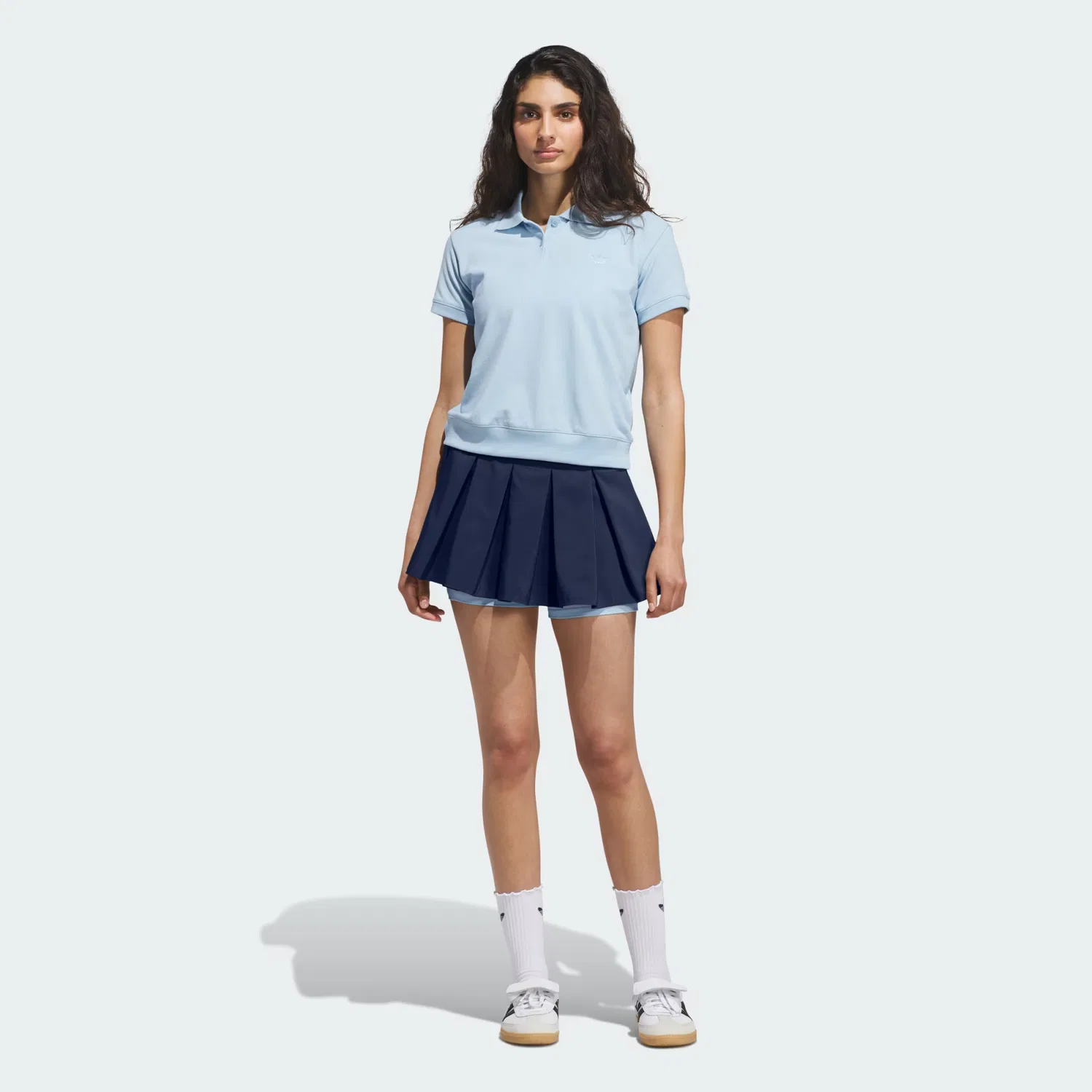 Женская юбка прямого кроя Woven Skirt Adidas Originals, темно-синий — фото 3