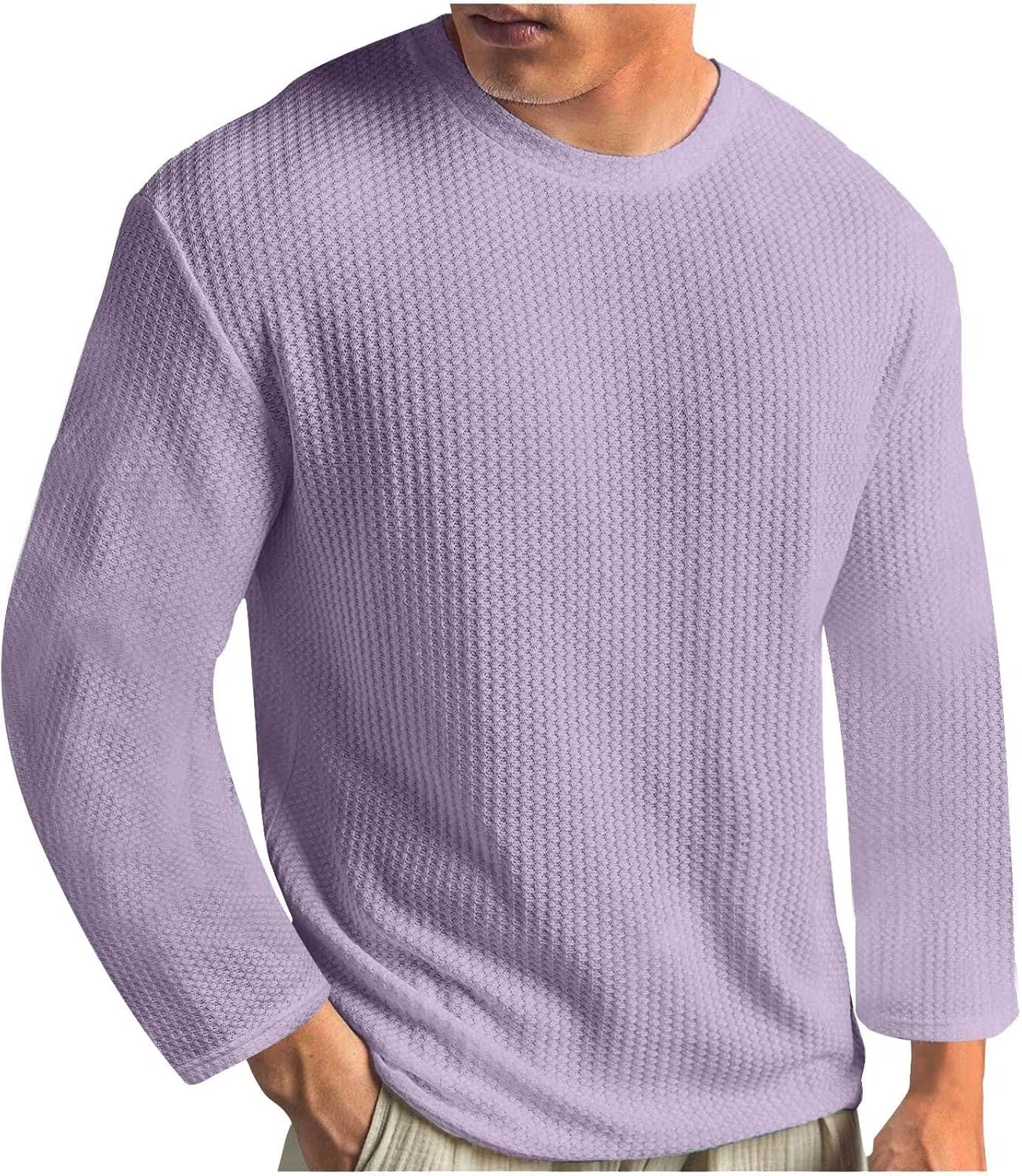 Мужская футболка с длинным рукавом из полиэстера Regular Fit, Purple
