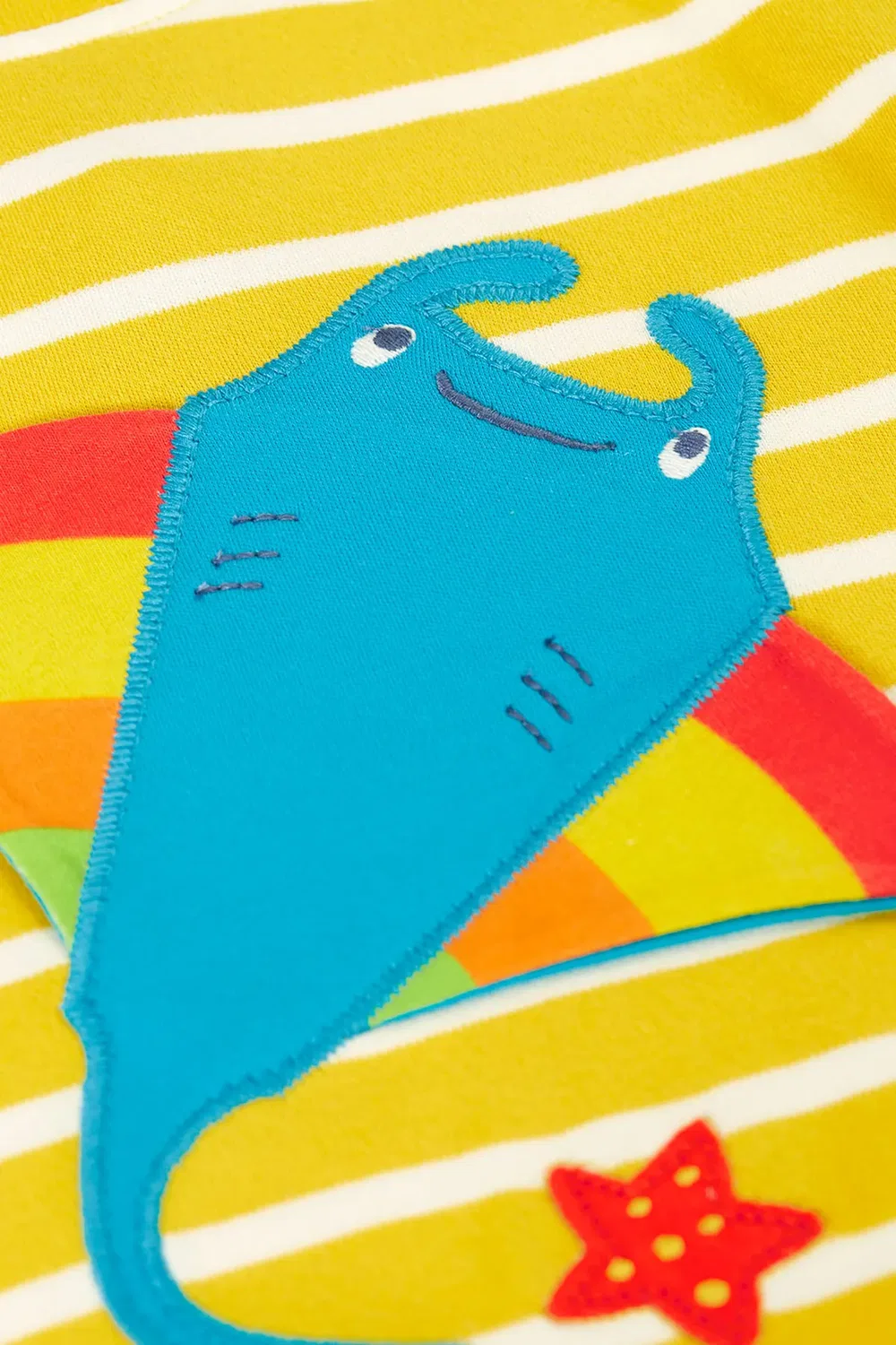 Футболка интерактивная Easy on Frugi, Yellow — фото 4