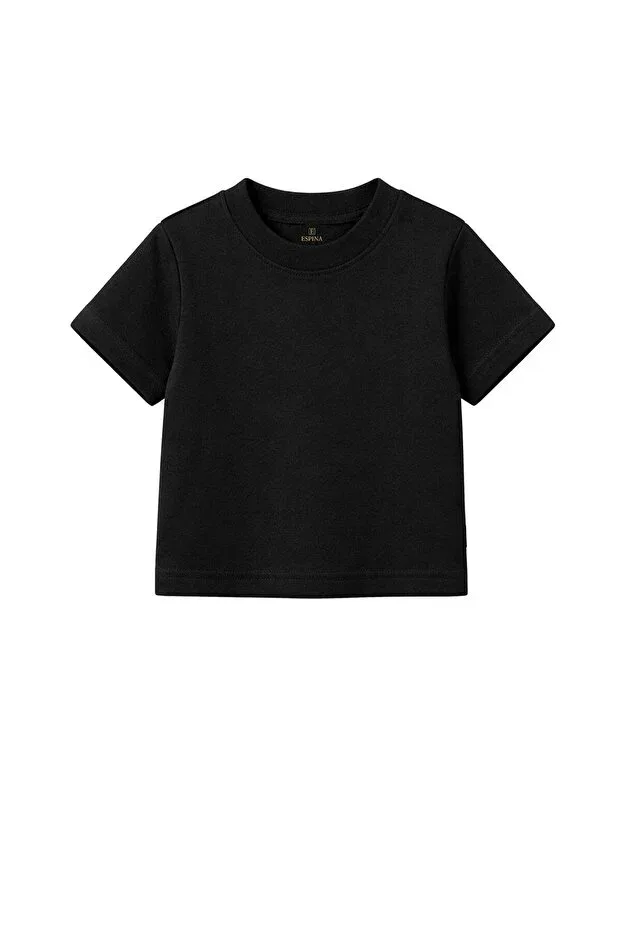 Детская футболка с принтом Unisex baby/child t-shirt Espina Premium, Black