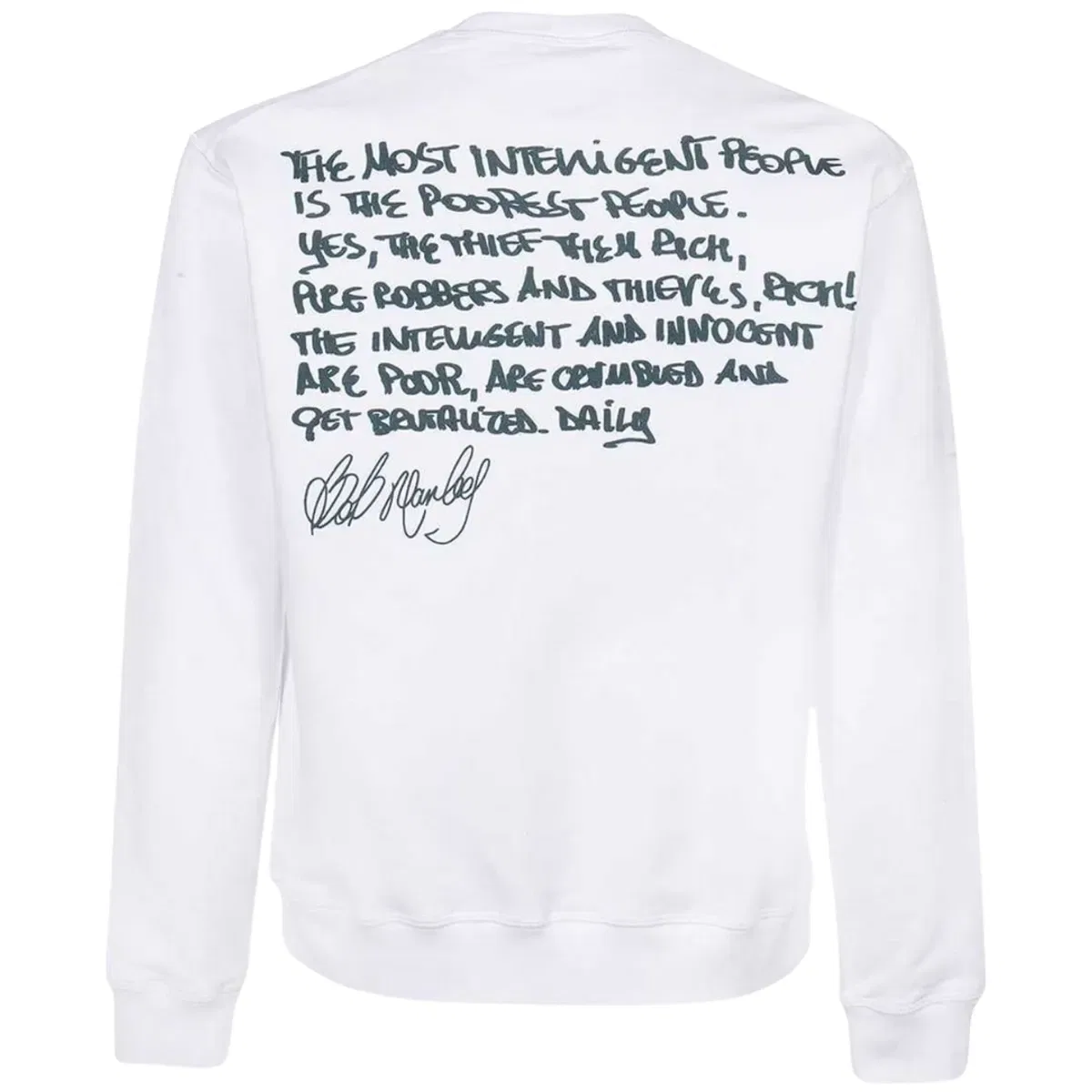 Белый свитшот Bob Marley Cool Fit Dsquared2, White — фото 2