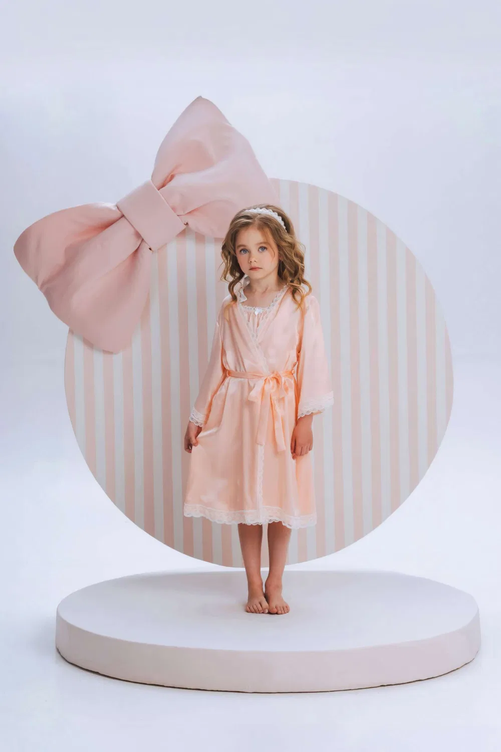 Халат для сна из шелка Mariin Sleep Robe Amiki Children — фото 2