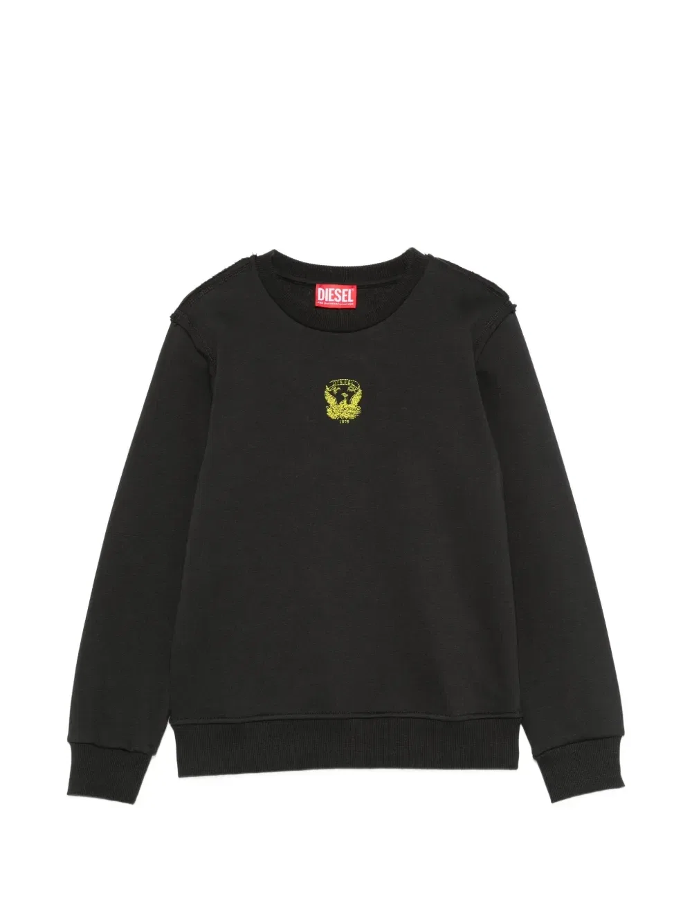 Свитшот с орлиным принтом Sfilt Diesel Kids, черный