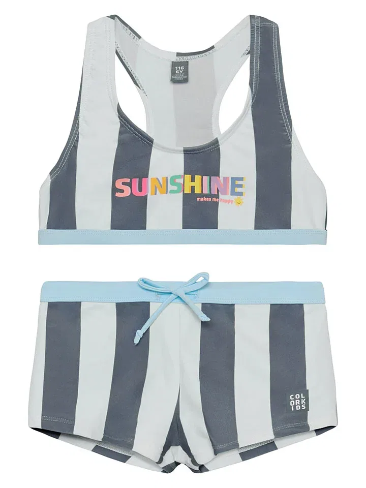 Плавки бикини серо-синий Color Kids