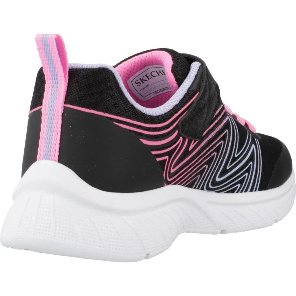 Детские кроссовки для девочек с принтом Microspec Plus - Swirl Sweet Skechers, Bunt — фото 3