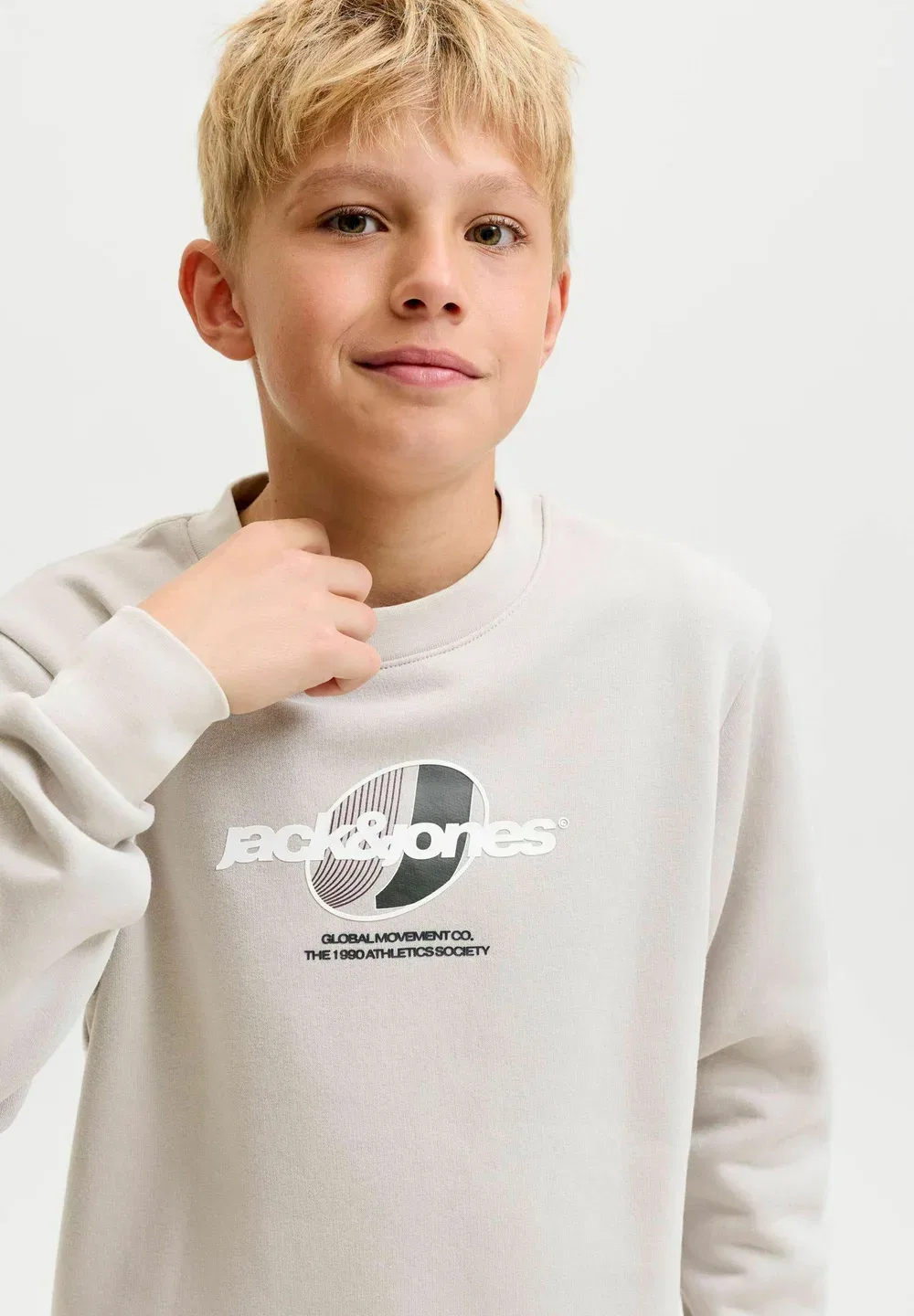 Толстовки с логотипом, толстовки для подростков - толстовка Jack & Jones Junior, Dove — фото 4